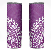 Cook Islands Mangaia Skinny Tumbler Polynesian Tribal Tattoo LT05 Pink - Polynesian Pride