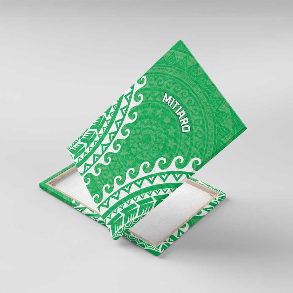 Custom Cook Islands Mitiaro Canvas Wall Art Polynesian Tribal Tattoo