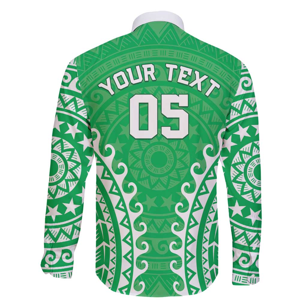 Custom Cook Islands Mitiaro Family Matching Off Shoulder Short Dress and Hawaiian Shirt Polynesian Tribal Tattoo