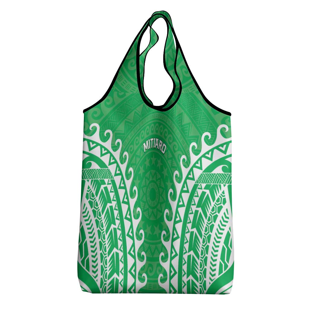 Cook Islands Mitiaro Grocery Bag Polynesian Tribal Tattoo LT05 - Polynesian Pride