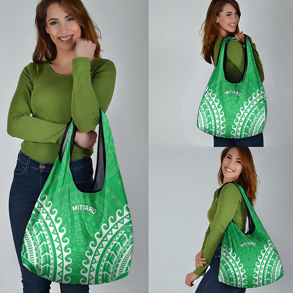 Cook Islands Mitiaro Grocery Bag Polynesian Tribal Tattoo LT05 - Polynesian Pride