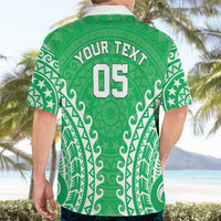 Custom Cook Islands Mitiaro Hawaiian Shirt Polynesian Tribal Tattoo