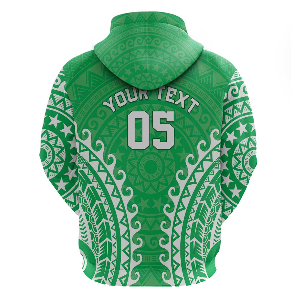 Custom Cook Islands Mitiaro Hoodie Polynesian Tribal Tattoo