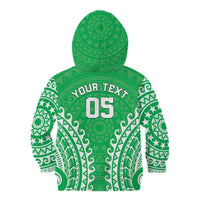 Custom Cook Islands Mitiaro Kid Hoodie Polynesian Tribal Tattoo