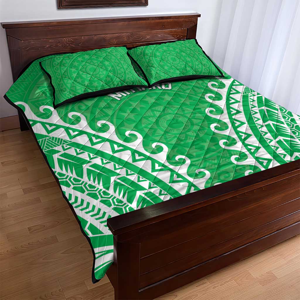 Custom Cook Islands Mitiaro Quilt Bed Set Polynesian Tribal Tattoo