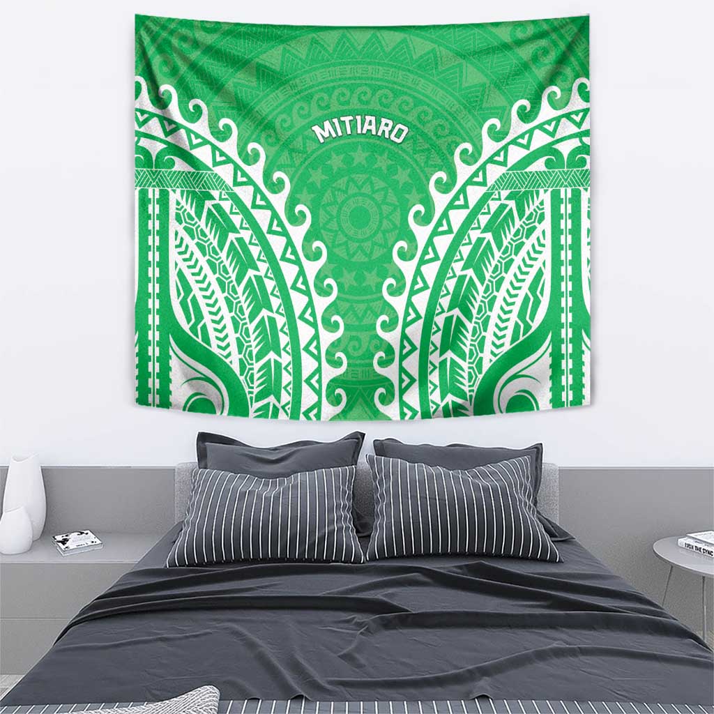 Custom Cook Islands Mitiaro Tapestry Polynesian Tribal Tattoo