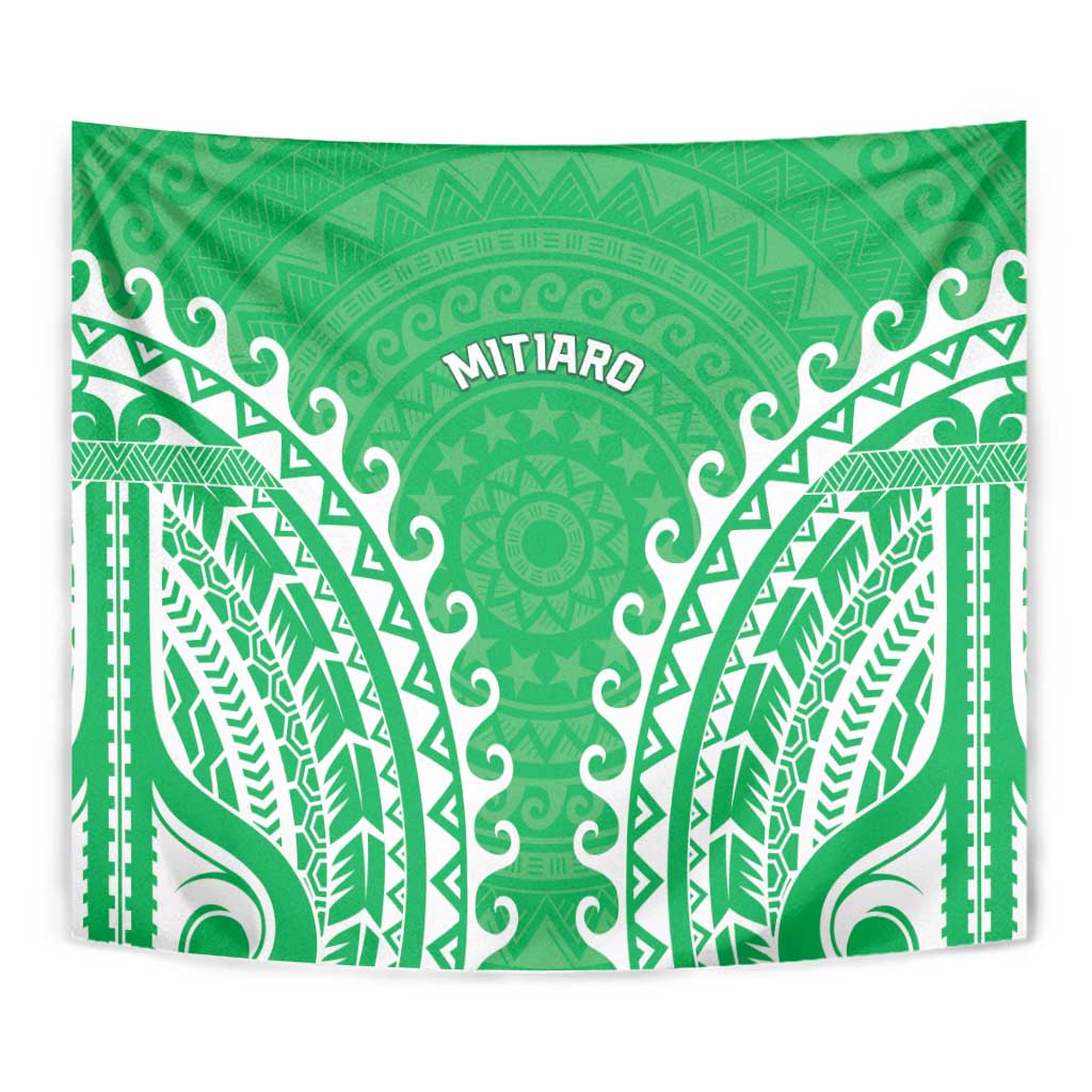 Custom Cook Islands Mitiaro Tapestry Polynesian Tribal Tattoo
