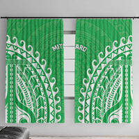 Custom Cook Islands Mitiaro Window Curtain Polynesian Tribal Tattoo
