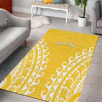 Cook Islands Aitutaki Area Rug Polynesian Tribal Tattoo LT05 - Polynesian Pride