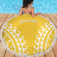 Custom Cook Islands Aitutaki Beach Blanket Polynesian Tribal Tattoo