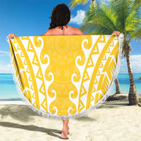Custom Cook Islands Aitutaki Beach Blanket Polynesian Tribal Tattoo