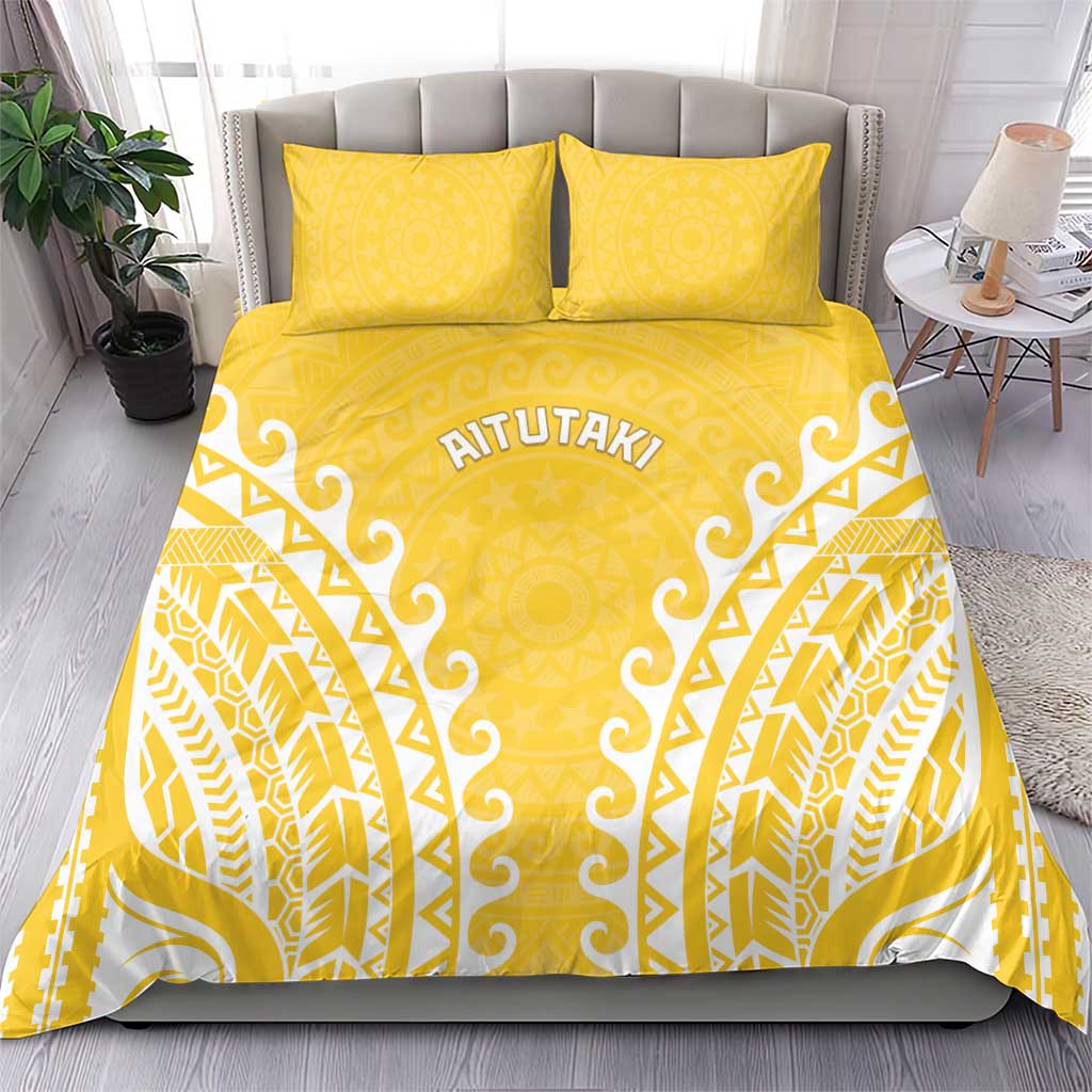 Cook Islands Aitutaki Bedding Set Polynesian Tribal Tattoo LT05 - Polynesian Pride