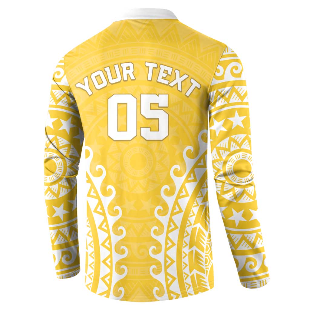 Custom Cook Islands Aitutaki Button Sweatshirt Polynesian Tribal Tattoo