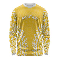 Custom Cook Islands Aitutaki Long Sleeve Shirt Polynesian Tribal Tattoo
