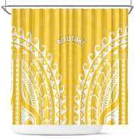 Custom Cook Islands Aitutaki Shower Curtain Polynesian Tribal Tattoo