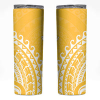 Cook Islands Aitutaki Skinny Tumbler Polynesian Tribal Tattoo LT05 Yellow - Polynesian Pride