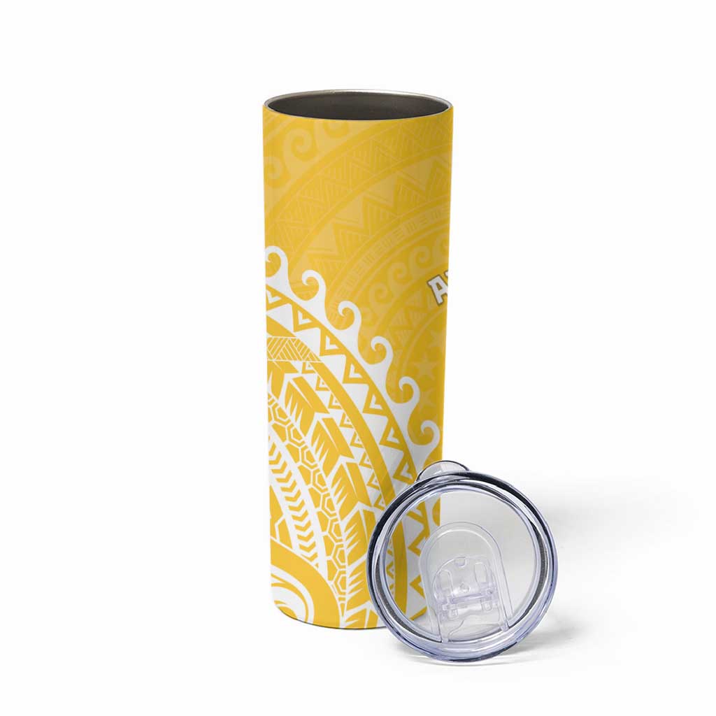 Cook Islands Aitutaki Skinny Tumbler Polynesian Tribal Tattoo LT05 - Polynesian Pride