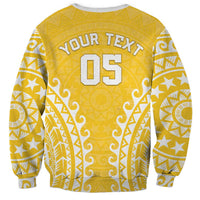 Custom Cook Islands Aitutaki Sweatshirt Polynesian Tribal Tattoo