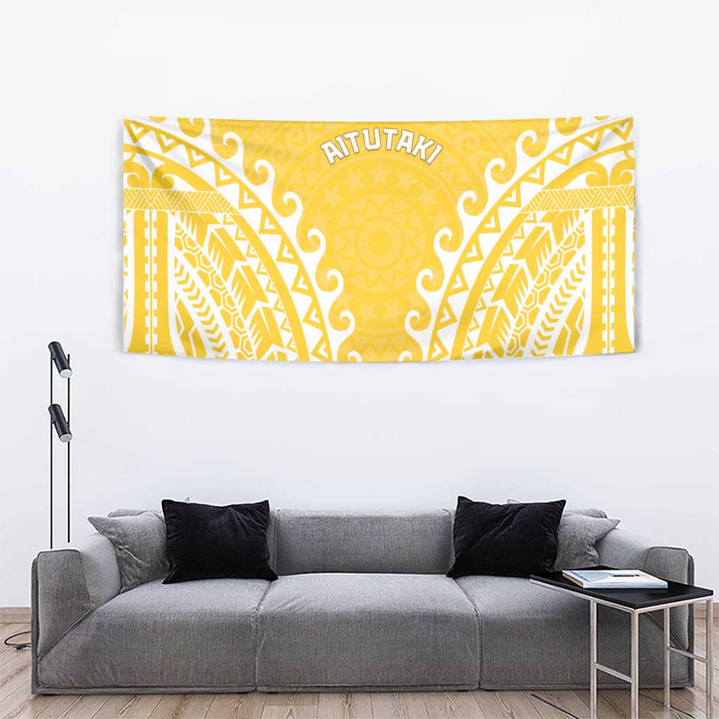 Custom Cook Islands Aitutaki Tapestry Polynesian Tribal Tattoo