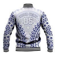 Custom Cook Islands Palmerston Baseball Jacket Polynesian Tribal Tattoo