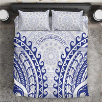 Cook Islands Palmerston Bedding Set Polynesian Tribal Tattoo LT05 Navy - Polynesian Pride