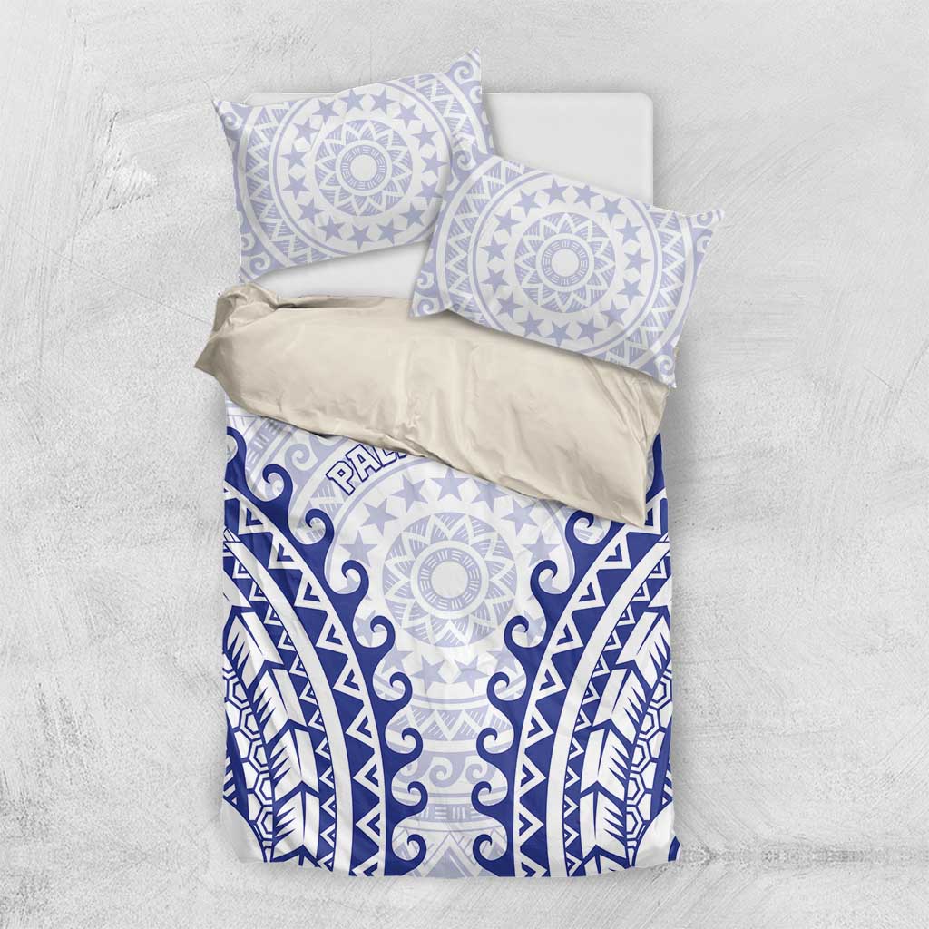 Cook Islands Palmerston Bedding Set Polynesian Tribal Tattoo LT05 US Twin 172cm x 218cm Navy - Polynesian Pride