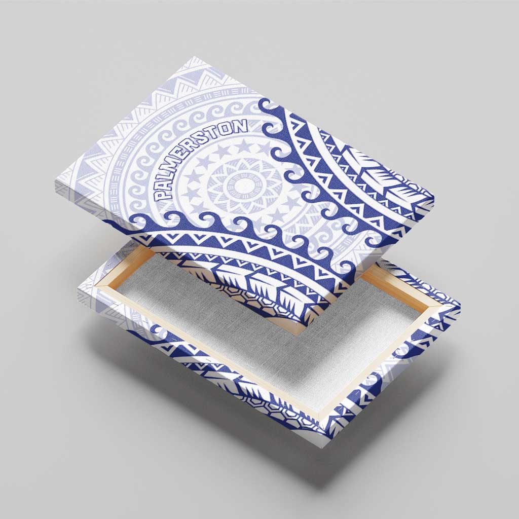 Custom Cook Islands Palmerston Canvas Wall Art Polynesian Tribal Tattoo