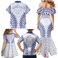 Custom Cook Islands Palmerston Family Matching Mermaid Dress and Hawaiian Shirt Polynesian Tribal Tattoo