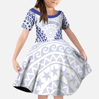 Custom Cook Islands Palmerston Family Matching Off Shoulder Maxi Dress and Hawaiian Shirt Polynesian Tribal Tattoo