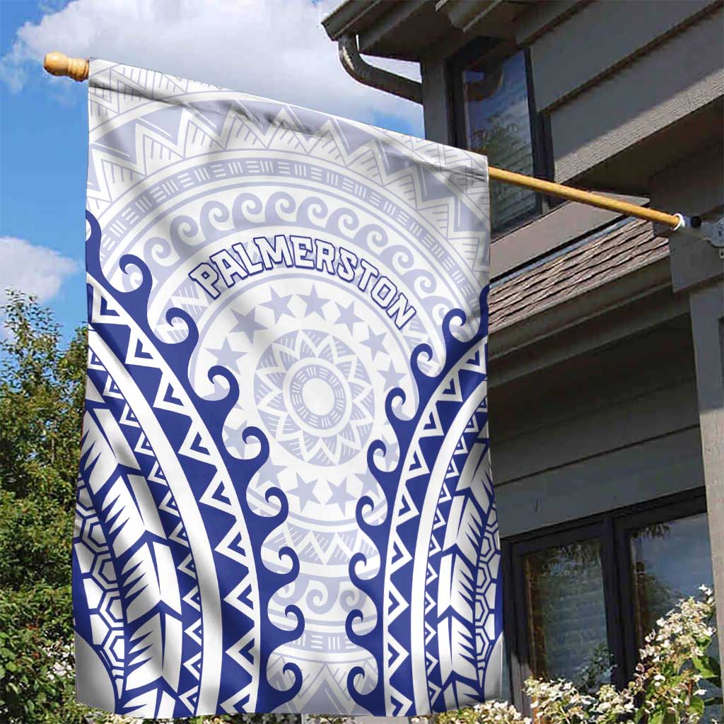 Custom Cook Islands Palmerston Garden Flag Polynesian Tribal Tattoo