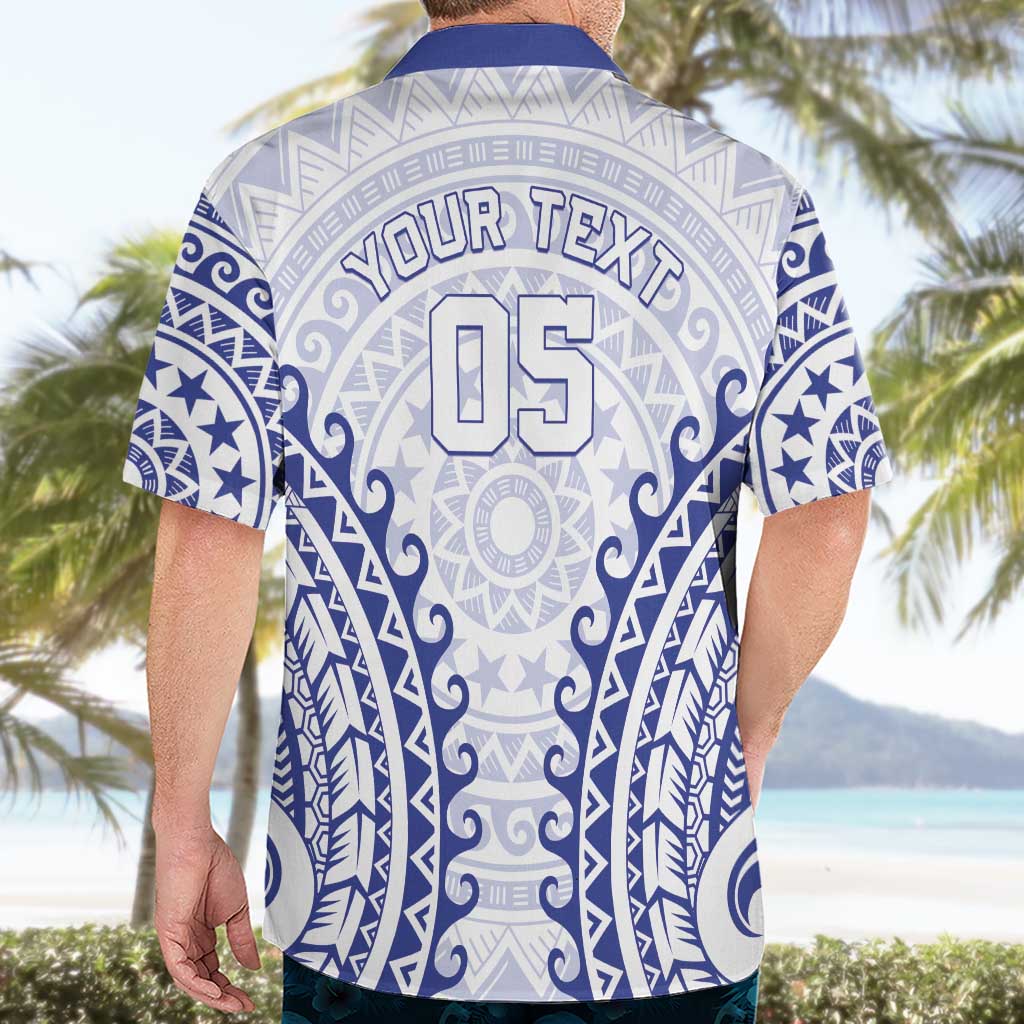 Custom Cook Islands Palmerston Hawaiian Shirt Polynesian Tribal Tattoo