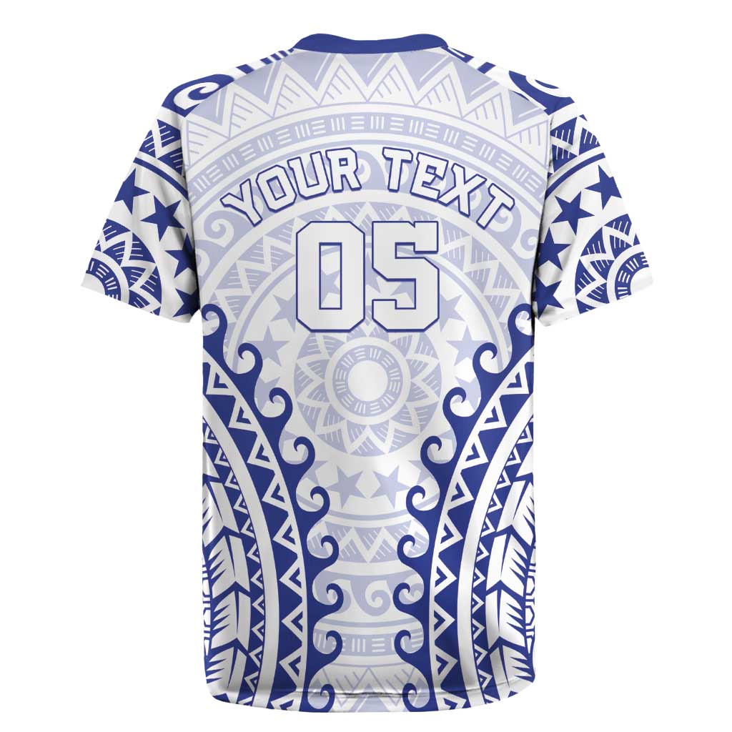 Custom Cook Islands Palmerston Rugby Jersey Polynesian Tribal Tattoo LT05 - Polynesian Pride
