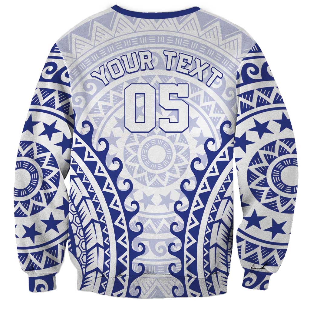 Custom Cook Islands Palmerston Sweatshirt Polynesian Tribal Tattoo