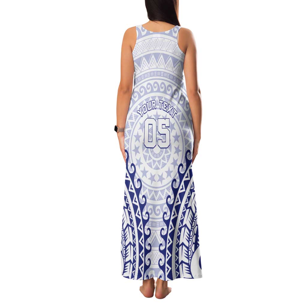 Custom Cook Islands Palmerston Tank Maxi Dress Polynesian Tribal Tattoo
