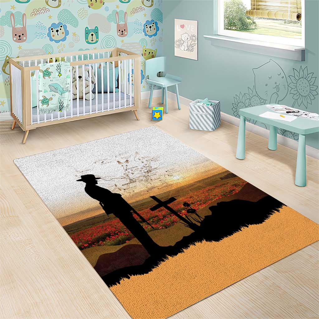Australia And New Zealand ANZAC Day Area Rug Battle Of Beersheba LT05 - Polynesian Pride