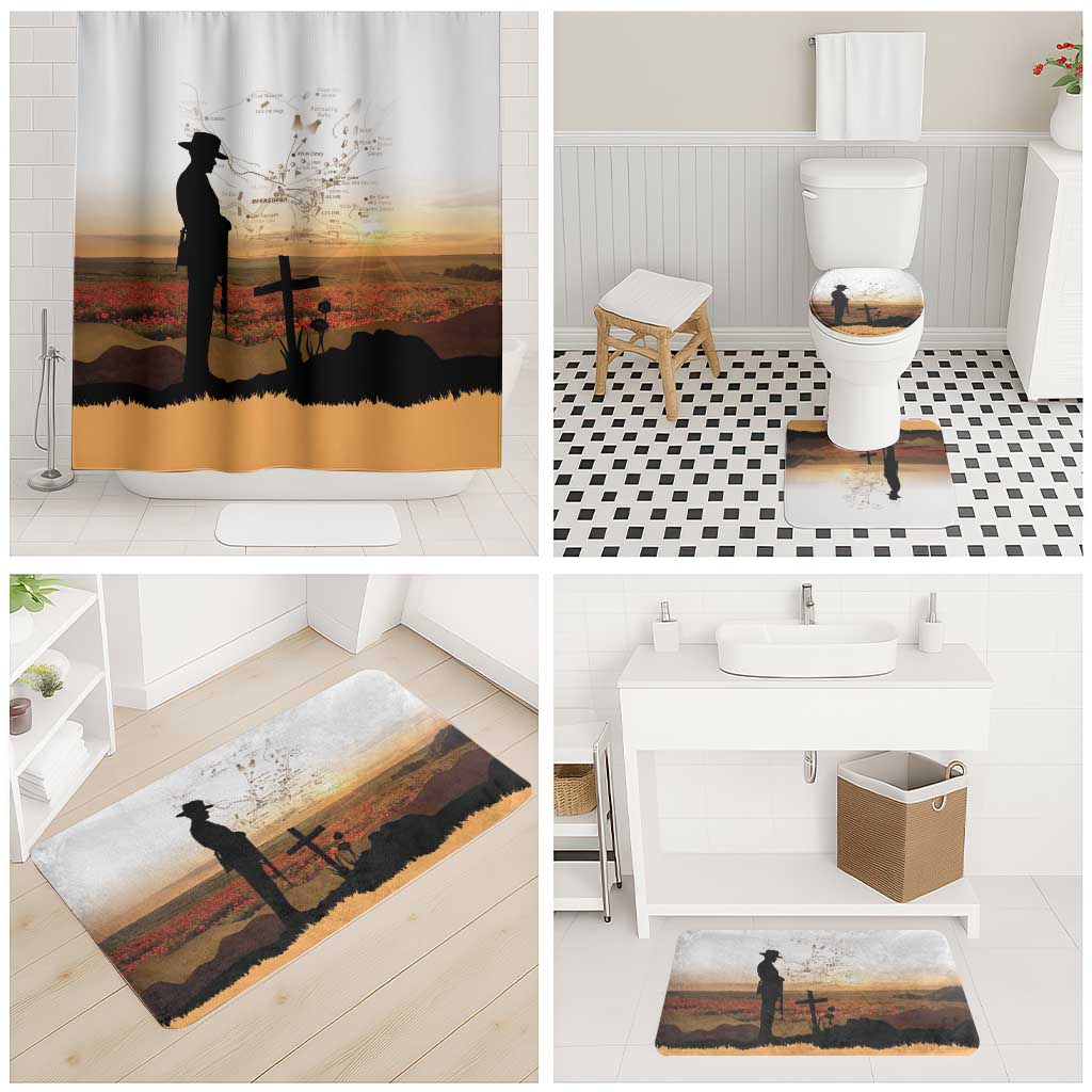 Australia And New Zealand ANZAC Day Bathroom Set Battle Of Beersheba LT05 - Polynesian Pride