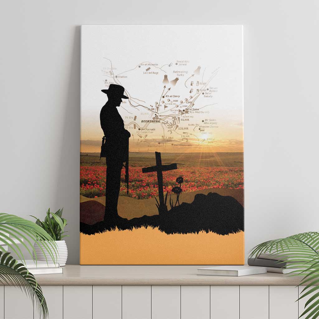 Australia And New Zealand ANZAC Day Canvas Wall Art Battle Of Beersheba LT05 - Polynesian Pride