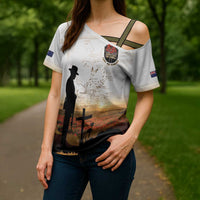 Australia And New Zealand ANZAC Day Cross Shoulder Shirt Battle Of Beersheba LT05 - Polynesian Pride
