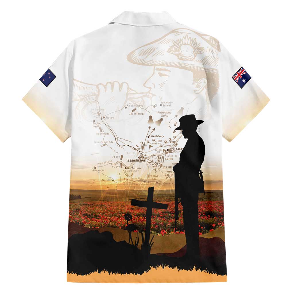Australia And New Zealand ANZAC Day Family Matching Summer Maxi Dress and Hawaiian Shirt Battle Of Beersheba LT05 - Polynesian Pride