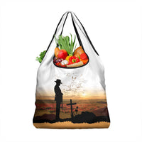 Australia And New Zealand ANZAC Day Grocery Bag Battle Of Beersheba LT05 1-pack One Size Beige - Polynesian Pride
