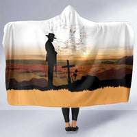 Australia And New Zealand ANZAC Day Hooded Blanket Battle Of Beersheba LT05 One Size Beige - Polynesian Pride