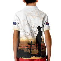 Australia And New Zealand ANZAC Day Kid Polo Shirt Battle Of Beersheba