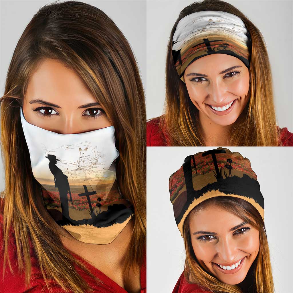 Australia And New Zealand ANZAC Day Neck Gaiter Battle Of Beersheba LT05 - Polynesian Pride