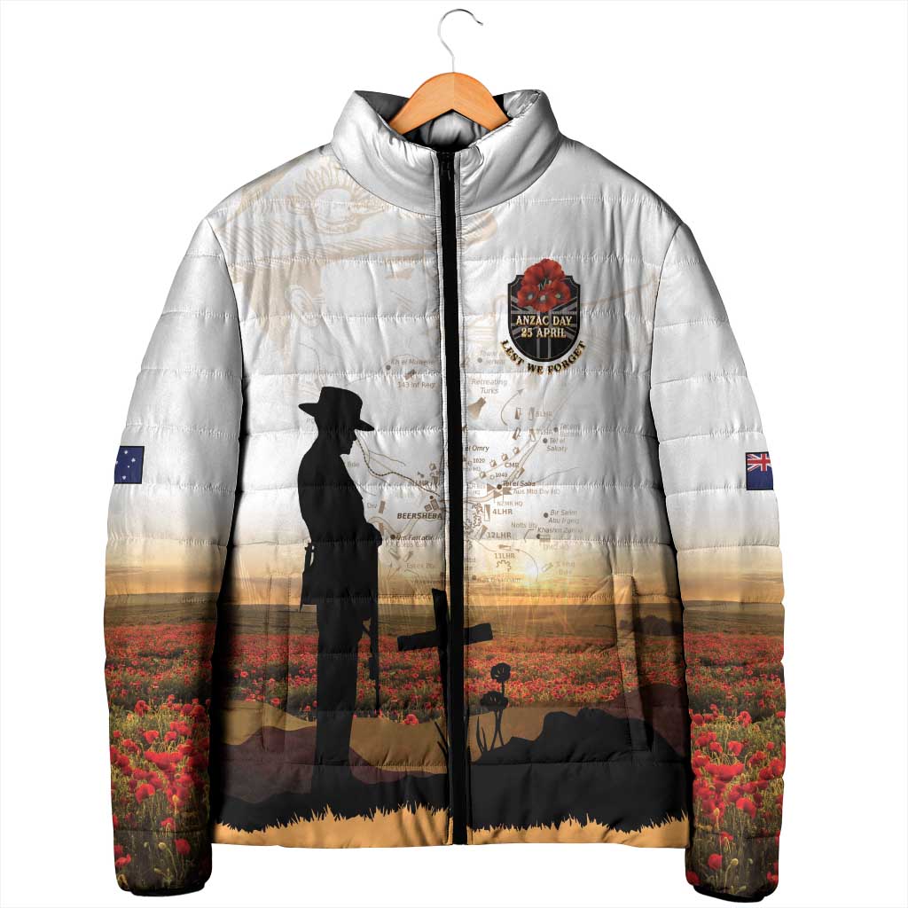 Australia And New Zealand ANZAC Day Padded Jacket Battle Of Beersheba LT05 - Polynesian Pride