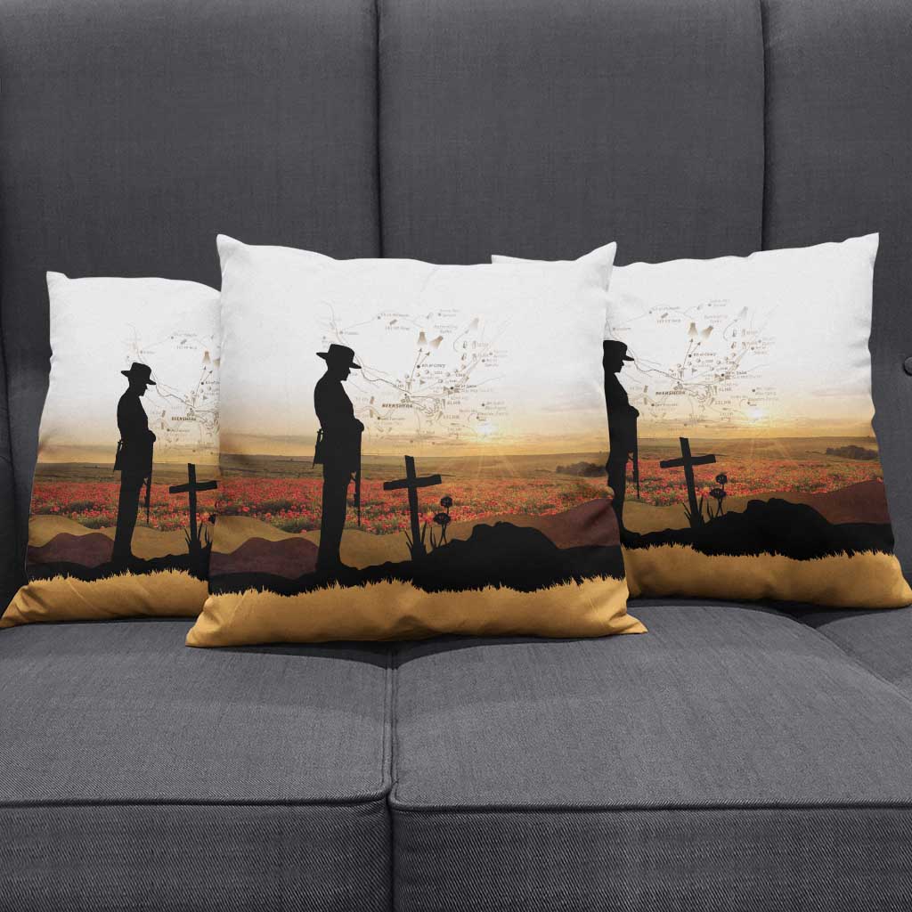 Australia And New Zealand ANZAC Day Pillow Cover Battle Of Beersheba LT05 - Polynesian Pride