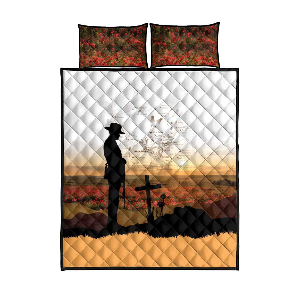 Australia And New Zealand ANZAC Day Quilt Bed Set Battle Of Beersheba LT05 - Polynesian Pride