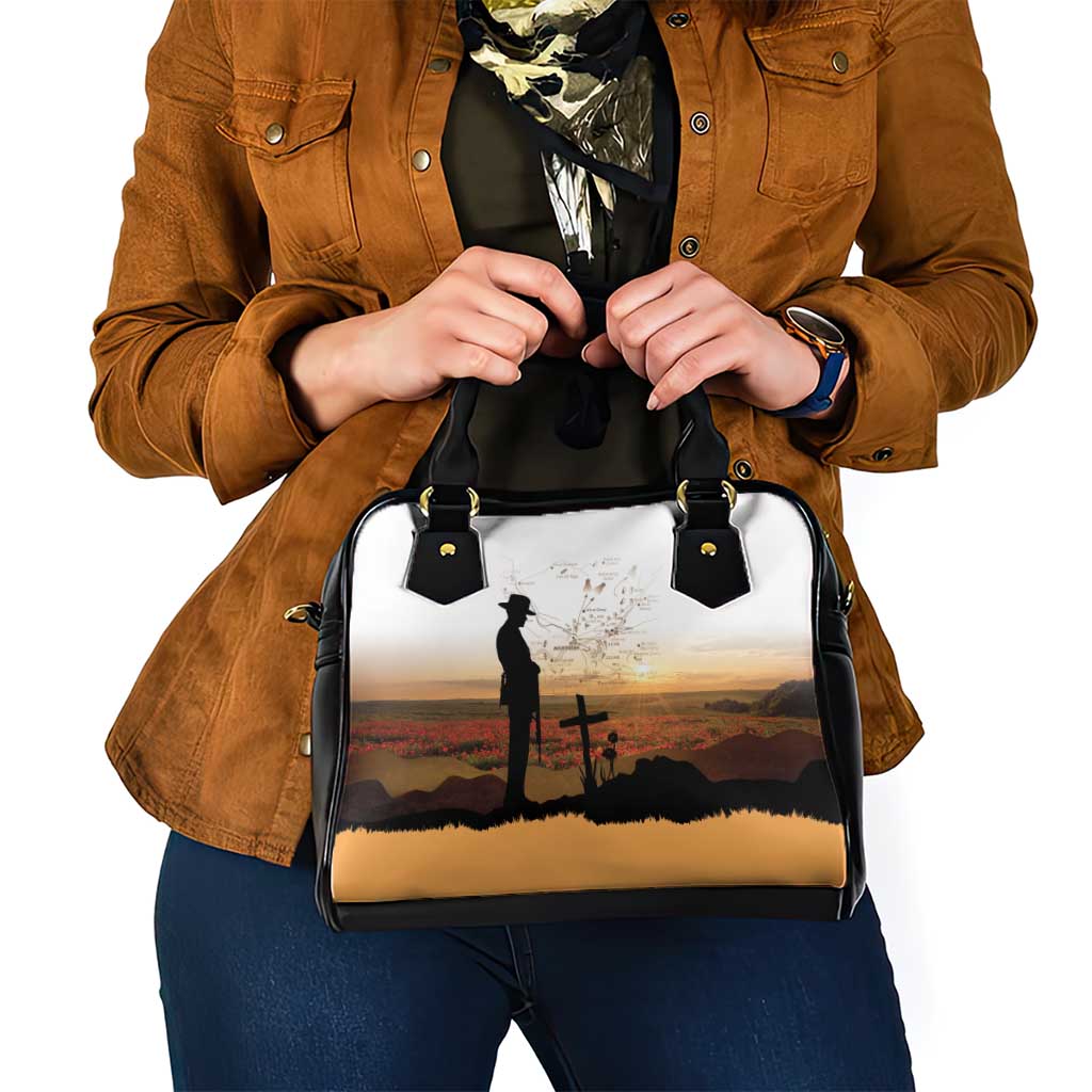 Australia And New Zealand ANZAC Day Shoulder Handbag Battle Of Beersheba LT05 - Polynesian Pride