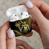 Filipinos Lapu Lapu Hero AirPods Case Gold Polynesian Tribal Tattoo