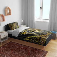 Filipinos Lapu Lapu Hero Bedding Set Gold Polynesian Tribal Tattoo