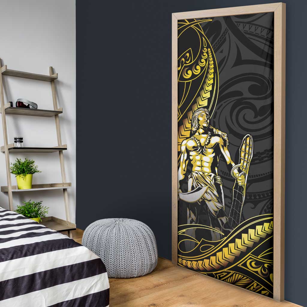 Filipinos Lapu Lapu Hero Door Cover Gold Polynesian Tribal Tattoo LT05 - Polynesian Pride